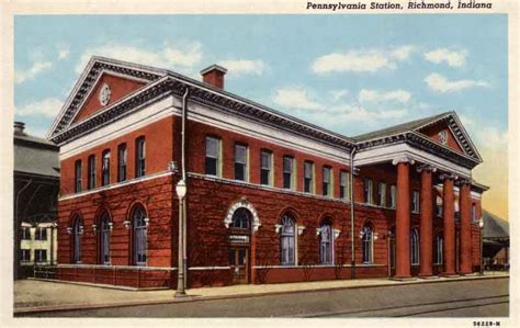 New England Chapter, PRRT&HS - Richmond, Indiana Postcard