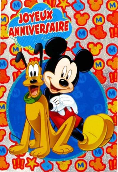 Carte Anniversaire Mickey | coleteremelly official