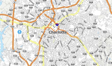 Charlotte Map, North Carolina - GIS Geography