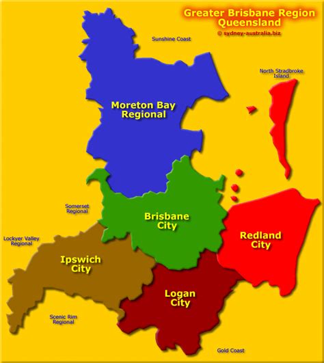 Brisbane Greater Region Map - Ashien Nikaniki