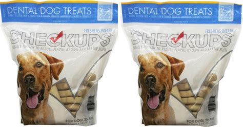 Amazon: 24ct Checkups Dental Dog Treats $12.99