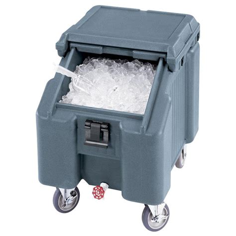 Cambro ICS100L401 SlidingLid™ Slate Blue Portable Ice Bin - 100 lb ...