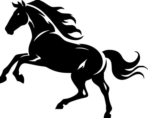 Horse - Black and White Isolated Icon - Vector illustration 29364786 ...