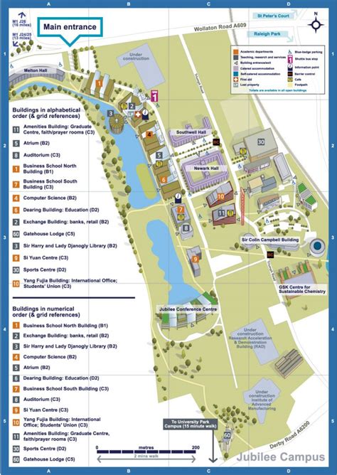 Map illustration of Nottingham University | Richard Bowring