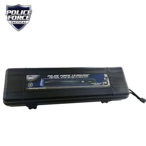 Police Force 12,000,000* Tactical Stun Baton Flashlight – Guerrilla Defense Personal Protection ...