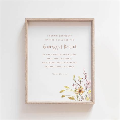 Psalm 27 Wall Art – Good Prints Collective