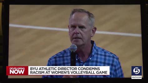 BYU athletic director condemns racism at women's volleyball game - YouTube