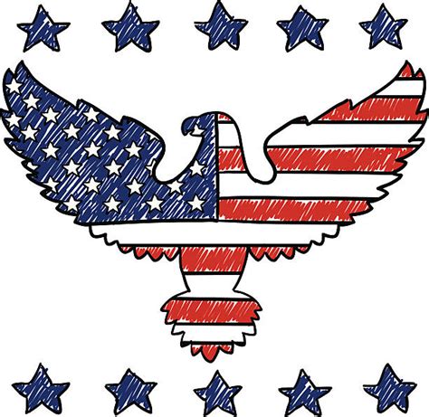 Best Drawing Of Bald Eagle American Flag Illustrations, Royalty-Free Vector Graphics & Clip Art ...