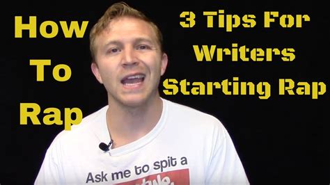 How To Rap: 3 Tips For Writers To Start Rapping Aloud - YouTube