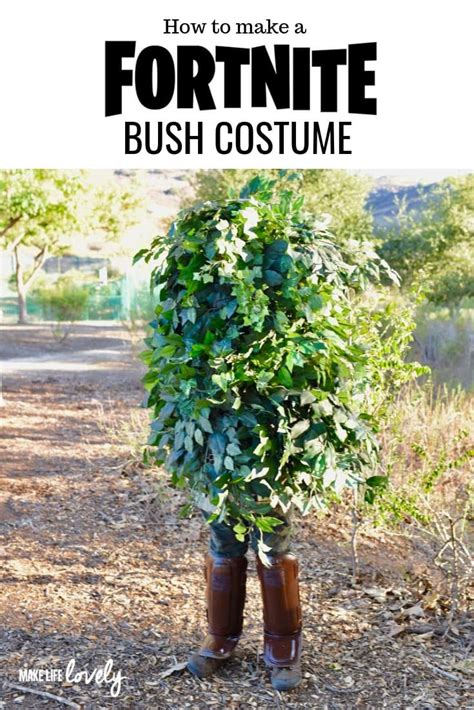 Fortnite Bush Costume DIY {One of the Coolest Fortnite Costumes!}