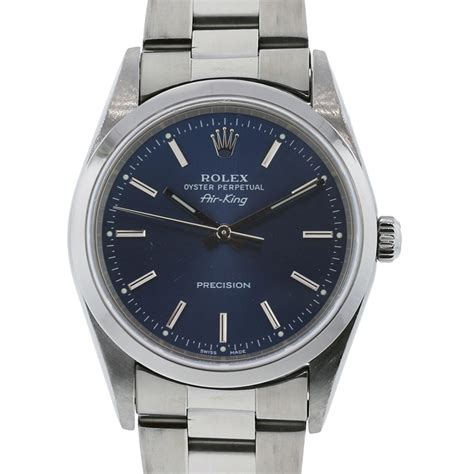 Rolex 16610 14000 Air King Blue Dial Steel Watch