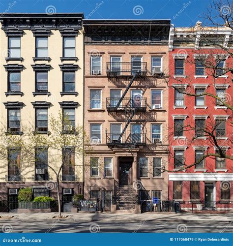 Colorful Old Buildings in the East Village of New York City Stock Image - Image of harlem ...