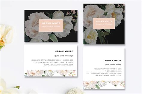 Florist Business Card Templates | Business Card Templates ~ Creative Market