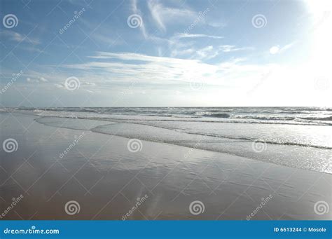 The beach with sunny sky stock photo. Image of blue, heat - 6613244