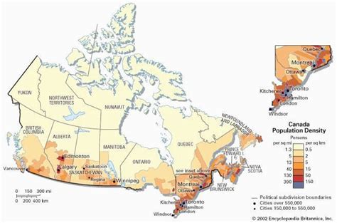 Population Density Of Canada Map | secretmuseum