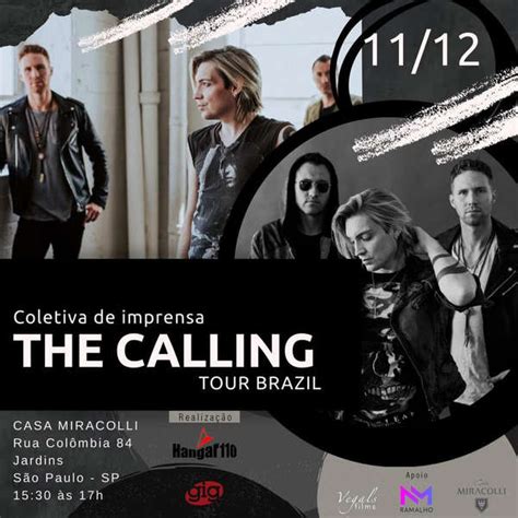 The Calling fala de shows no Brasil em exclusiva coletiva de imprensa