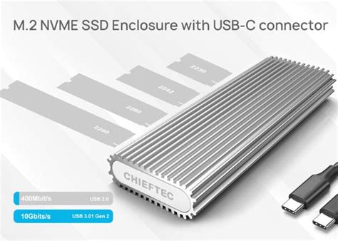 CHIEFTEC M.2 NVME SSD enclosure with USB-C connection - Geeky Gadgets