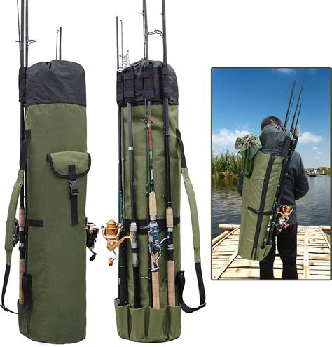 Amazon.com : OROOTL Fishing Rod Bag Reel Organizer Waterproof Fishing Tackle Gear Carrier Case ...