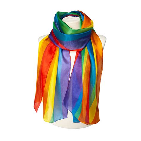 Rainbow Habotai Scarf – Fox & Chave