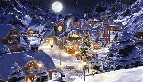 Christmas Village Backgrounds - WallpaperSafari