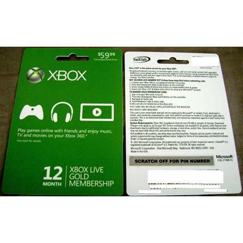 XBox Live 12 Month Gold Membership - Xbox Gift Card Gift Cards - Gameflip