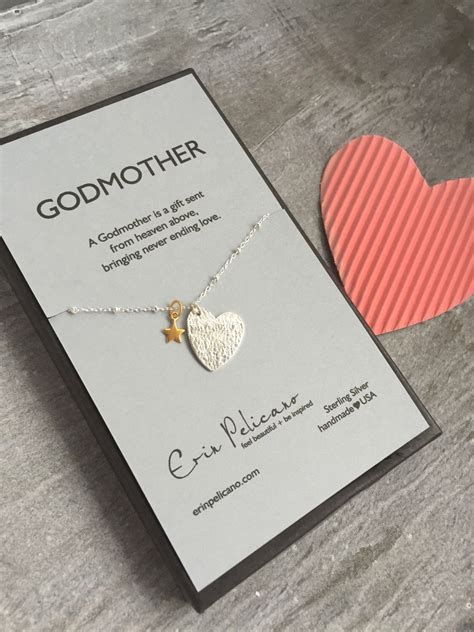 Godmother Necklace | Will You Be My Godmother | Baptism | Personalized ...