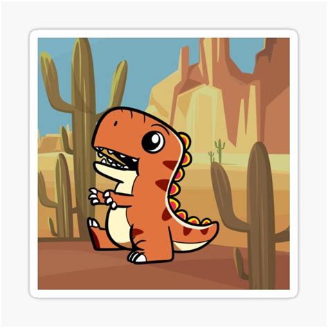 "Dinosaur T-Rex Cute" Sticker for Sale by yudhih827 | Redbubble