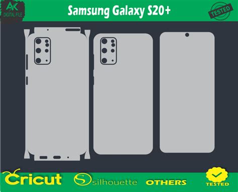 Samsung Galaxy S20+ Skin Vector Template - AK Digital File