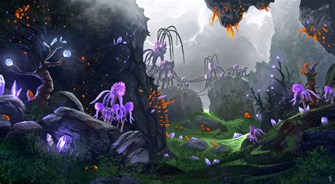 LifeSpark - Crystal Forest | Environment concept art, Alien concept art, Fantasy art