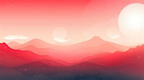 Premium AI Image | A pink sunset with mountains in the background.