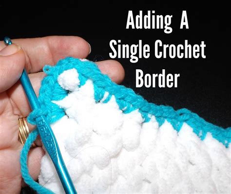 Learn how to add a single crochet border to a loom knit project to give it a more decorative ...