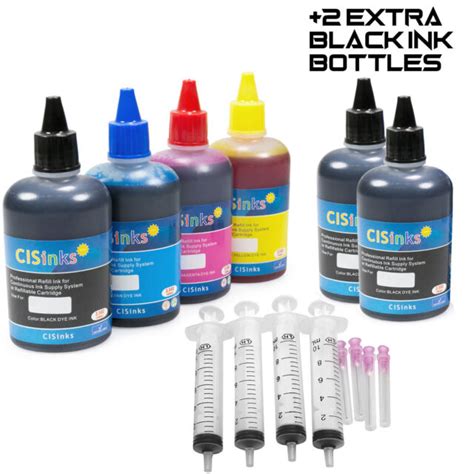 Bulk Ink Refill Bottles + Syringes alternative for Expression XP-410 ...