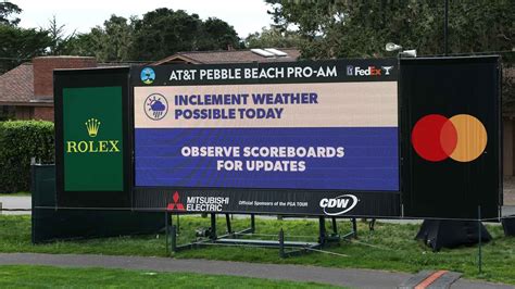 Pebble Beach weather: Here's the Tour's plan for the final round