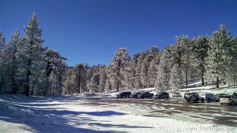 Frazier Park, California - The parking lot near Chula Vista Campground is a convenient place to ...