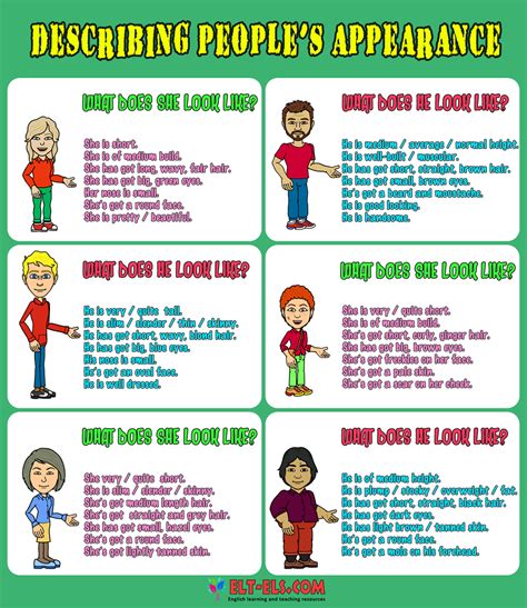 Describing people's physical appearance | www.elt-els.com