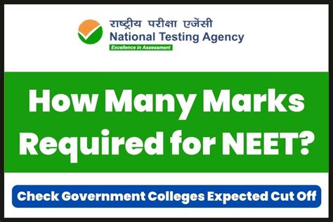 How Many Marks Required for NEET 2023 Government Colleges Cut Off ...