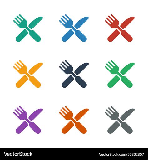 Fork and knife icon white background Royalty Free Vector