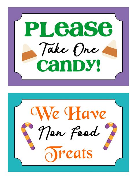 Printable Halloween Candy Sign | Stephenson