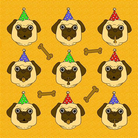 Funny Pugs Birthday Card | Boomf