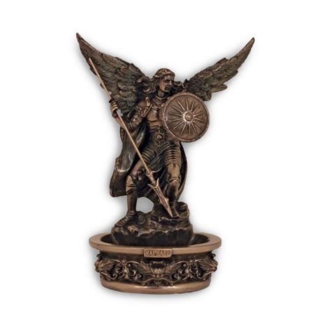 7" - Archangel Raphael Bronze Statue - Archabbey Gifts