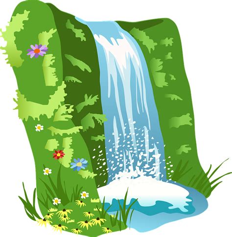 Vector gratis: Cascada, El Agua, Naturaleza - Imagen gratis en Pixabay - 310140