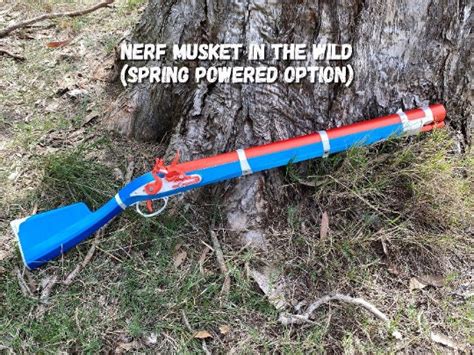 Flintlock Musket Nerf Blaster spring Powered files Only - Etsy Canada