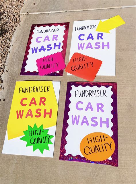 DIY Car Wash Signs - better-to-gather