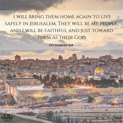 God's Word has never returned void for Jerusalem or for the people of # ...