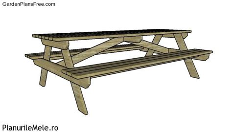 DIY Picnic Table Plans - Metric | Free Garden Plans - How to build ...