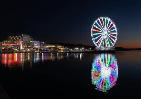 Ferris wheel at National Harbor outside Washington D Photograph by Steven Heap - Fine Art America