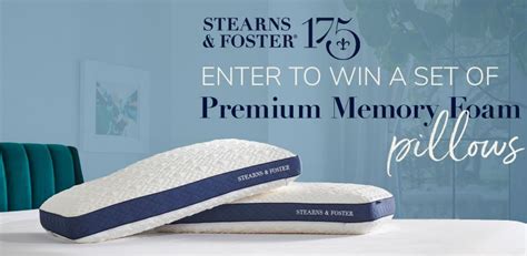 Win a set of Stearns & Foster Queen Size Memory Foam Pillows | Contests ...