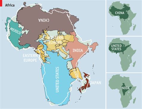 The true true size of Africa - Cartography