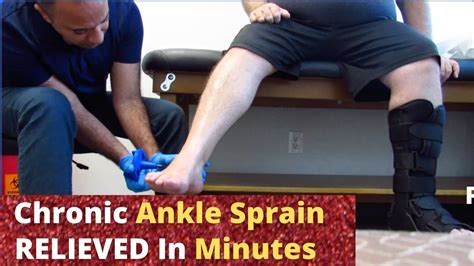 Chronic * Ankle Sprain * Pain RELIEVED In Minutes! (+ Follow-up) - YouTube