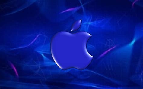 Blue apple logo, apple, logo, black, white, blue, HD wallpaper | Peakpx